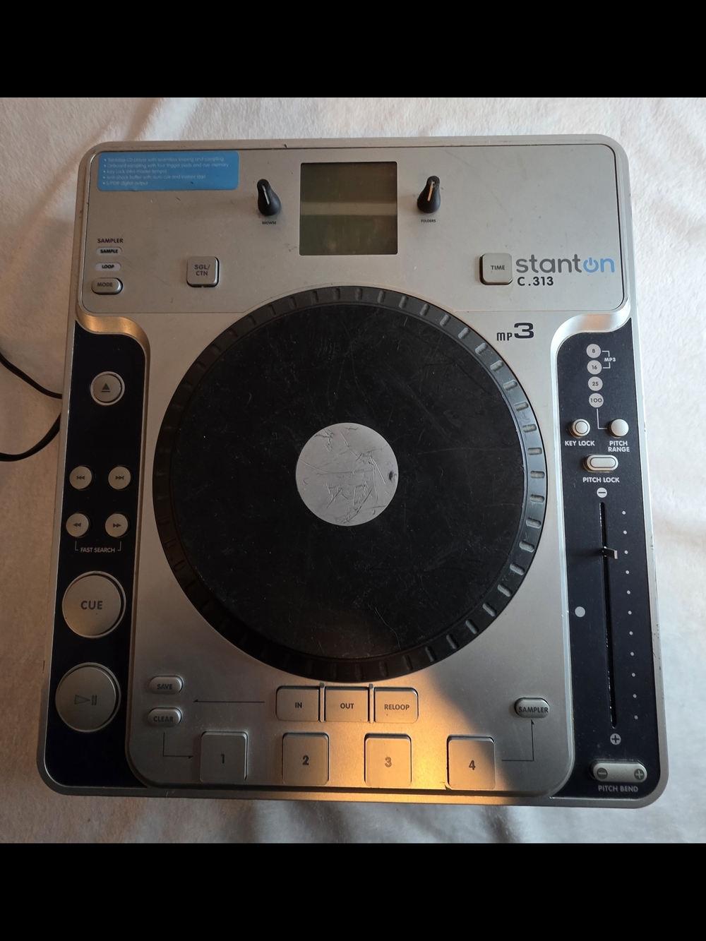 Stanton C.313 DJ CD Player Turntable